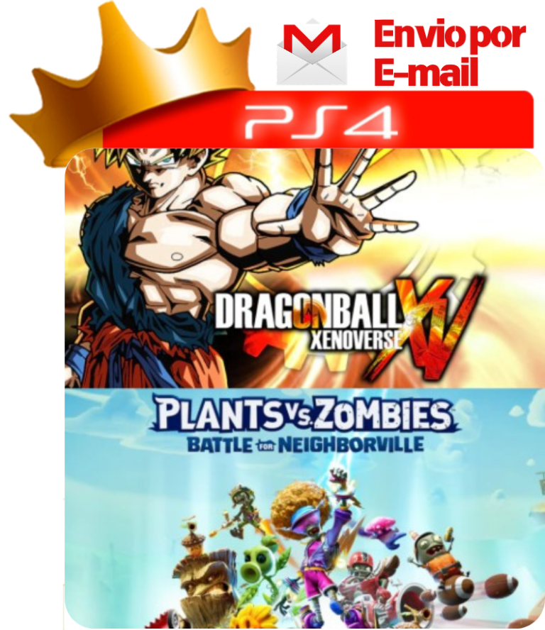 Dragon Ball Xenoverse + Plants vs. Zombies: Battle for Neighborville para PS4 - O Rei dos Games