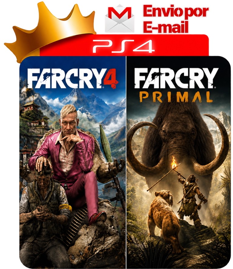 Far Cry 4 + Far Cry Primal para PS4 - O Rei dos Games