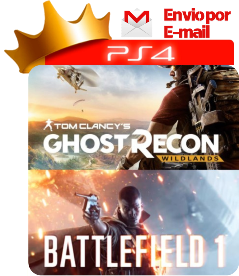 Ghost Recon Wildlands + Battlefield 1 para PS4 - O Rei dos Games