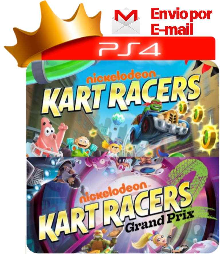 Nickelodeon Kart Racers + Nickelodeon Kart Racers 2 para PS4 - O Rei dos Games