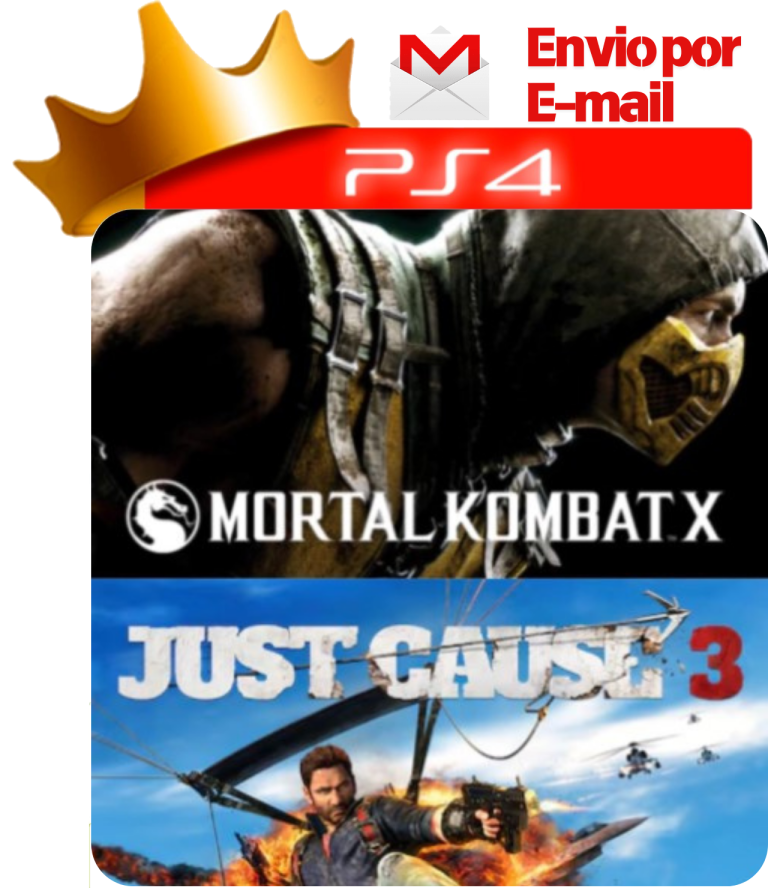 Mortal Kombat X + Just Cause 3 para PS4 - O Rei dos Games