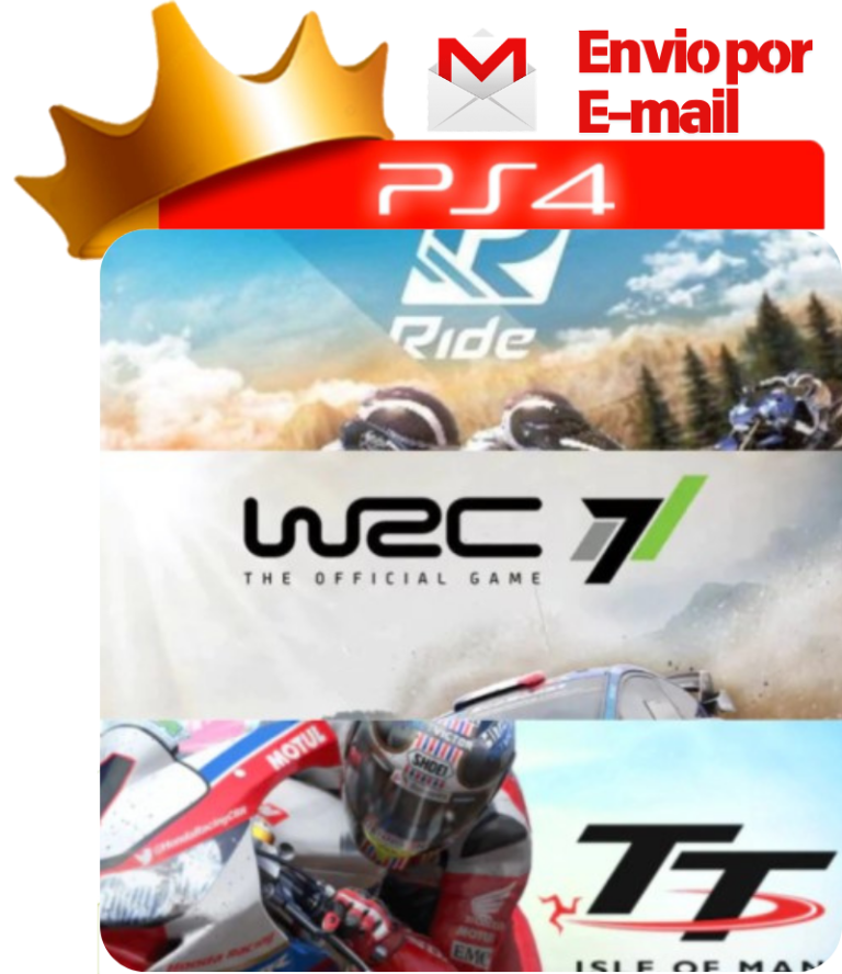 Ride + WRC 7 + TT Isle of Man: Ride on the Edge para PS4 - O Rei dos Games