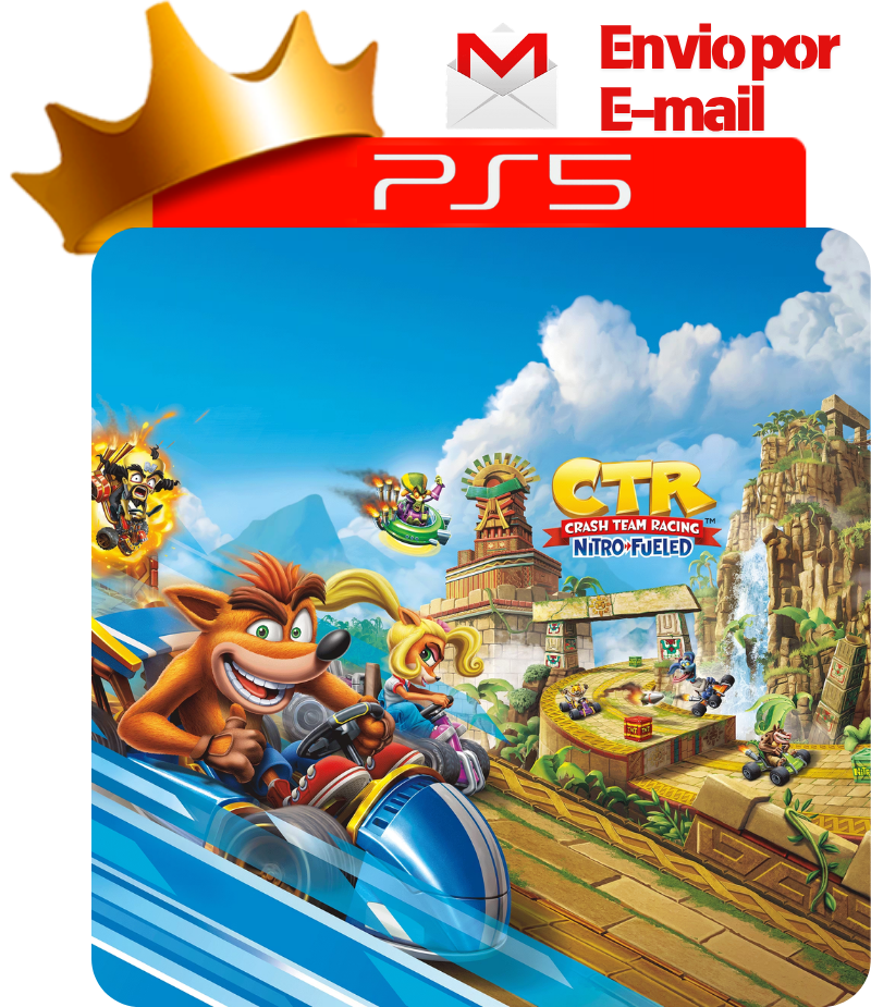 Crash Team Racing Nitro-Fueled para PS5 - O Rei dos Games