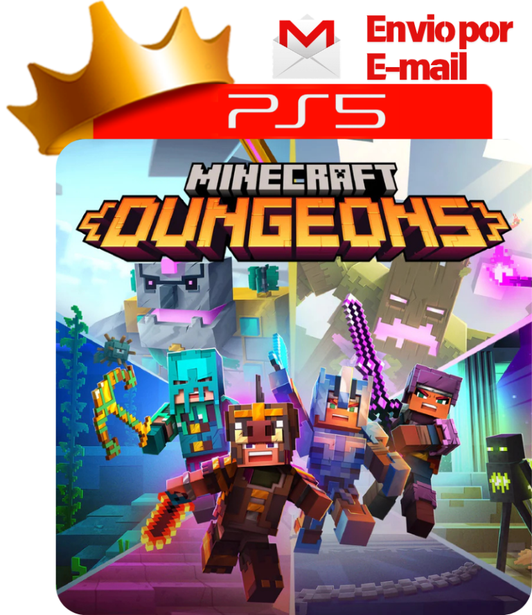 Minecraft Dungeons para PS5 - O Rei dos Games
