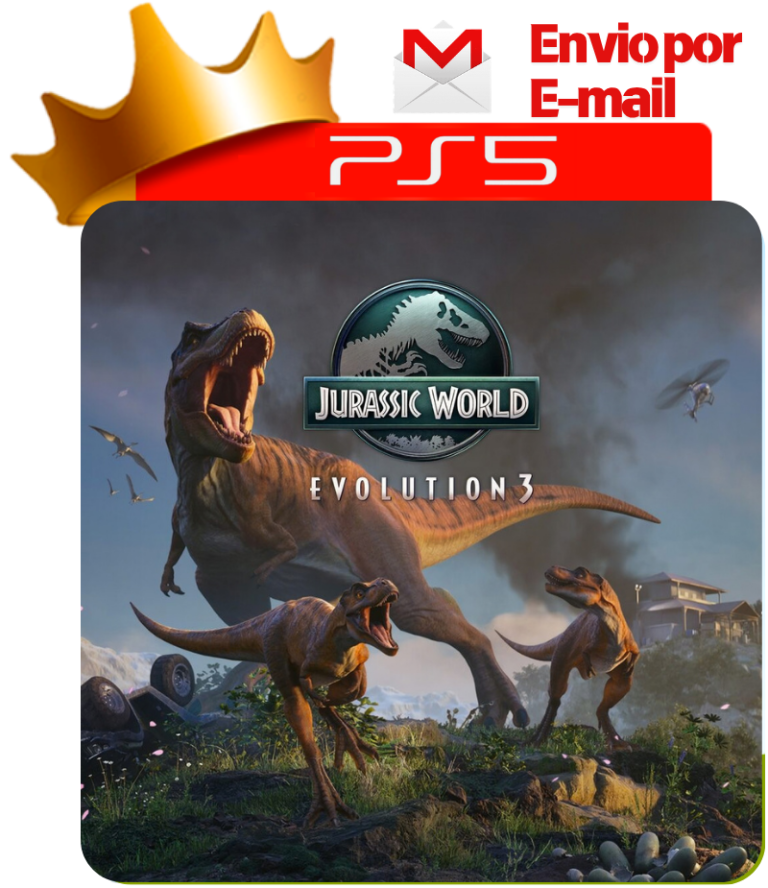 Jurassic World Evolution 3 para PS5 - O Rei dos Games