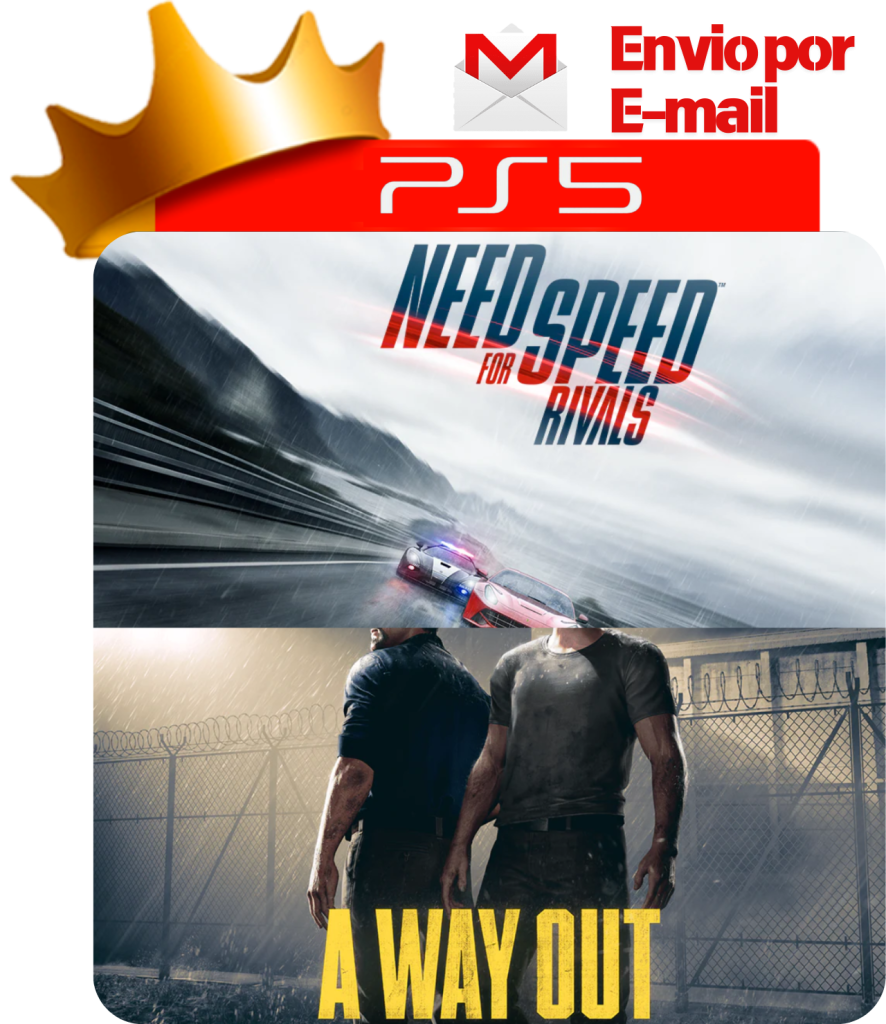 A Way Out + Need for Speed Rivals para PS5 - O Rei dos Games