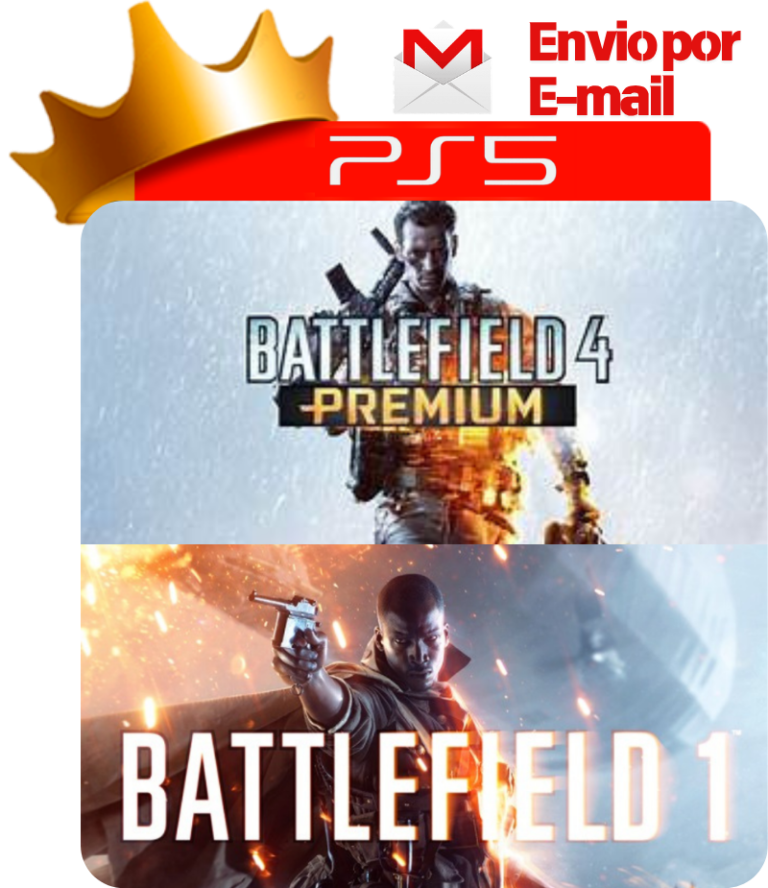 Battlefield 4 Premium + Battlefield 1 para PS5 - O Rei dos Games