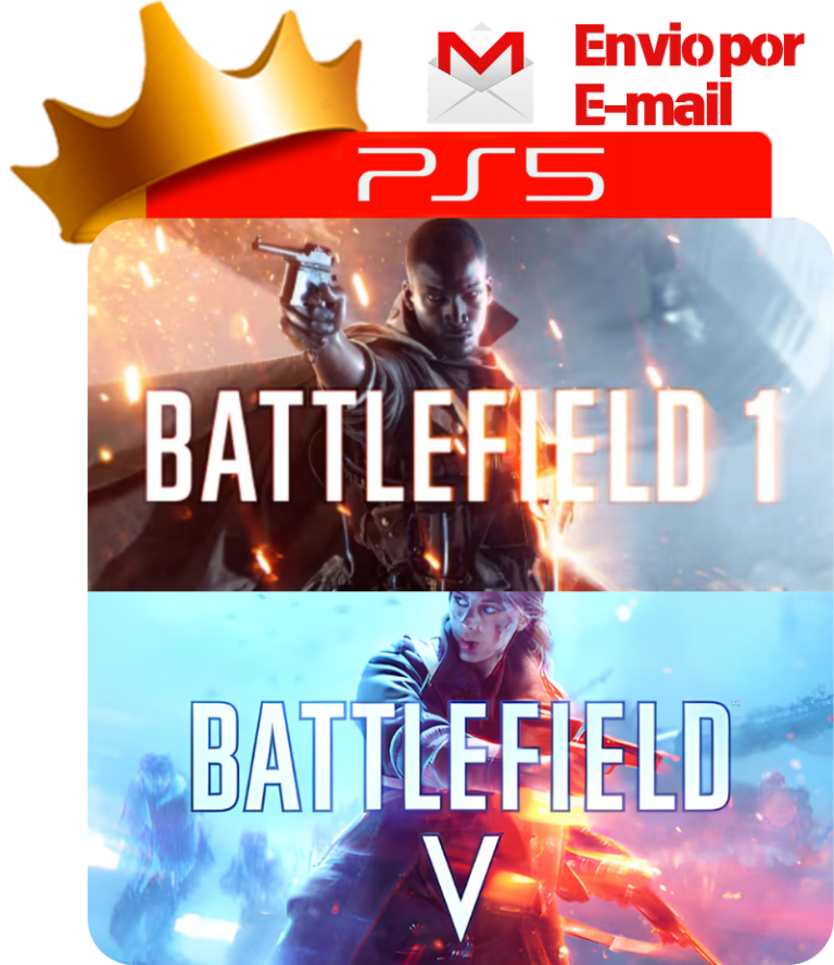 Battlefield 5 + Battlefield 1 para PS5 - O Rei dos Games