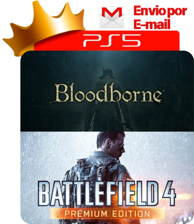 Bloodborne + Battlefield 4 Premium para PS5 - O Rei dos Games