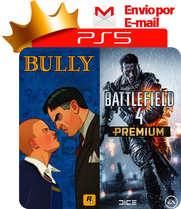 Bully + Battlefield 4 Premium para PS5 - O Rei dos Games