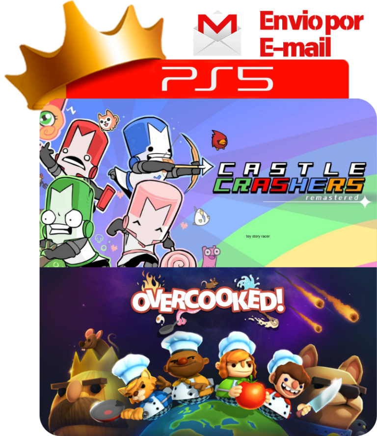 Castle Crashers + Overcooked para PS5 - O Rei dos Games