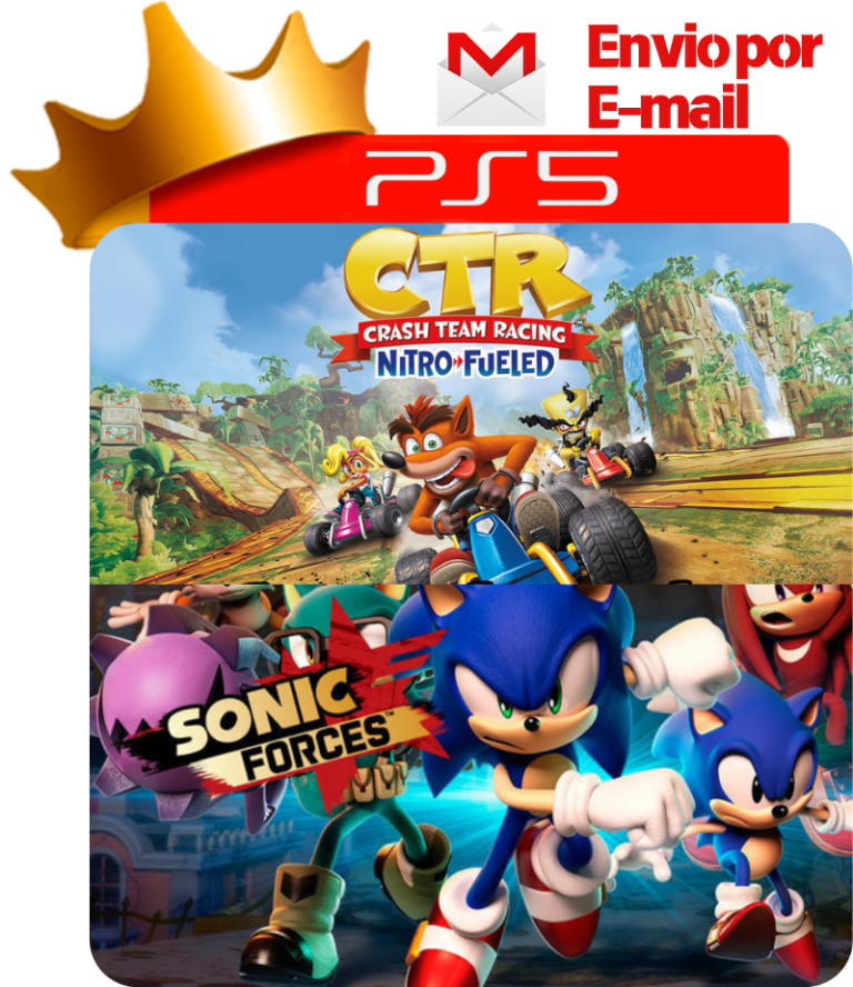 Crash Team Racing + Sonic Forces para PS5 - O Rei dos Games