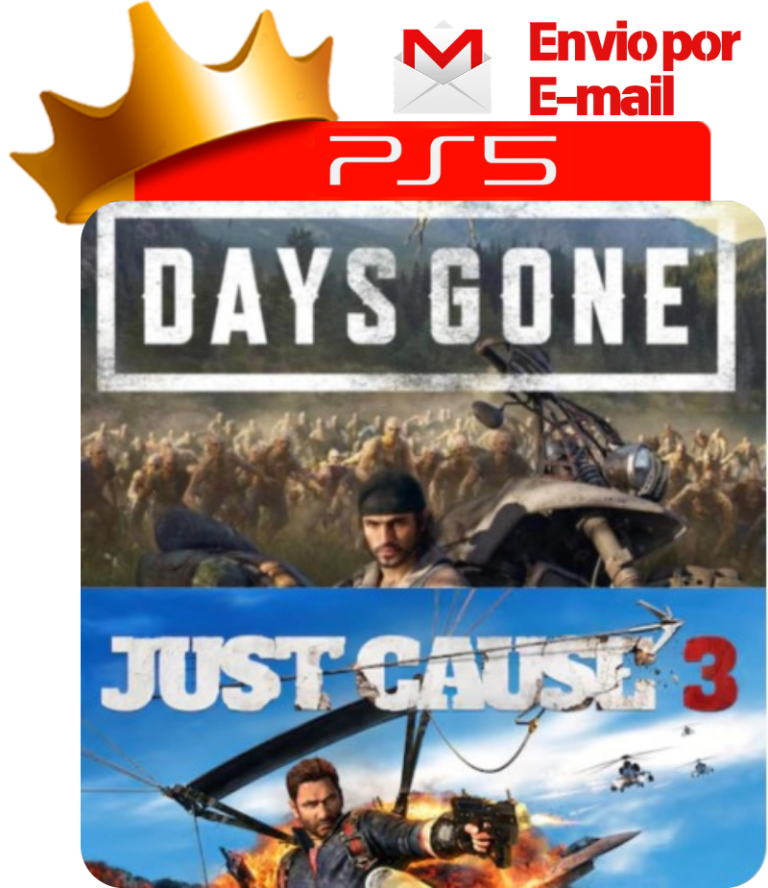 Days Gone + Just Cause 3 para PS5 - O Rei dos Games