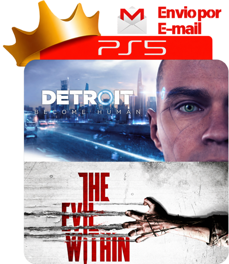Detroit Become Human + The Evil Within para PS5 - O Rei dos Games