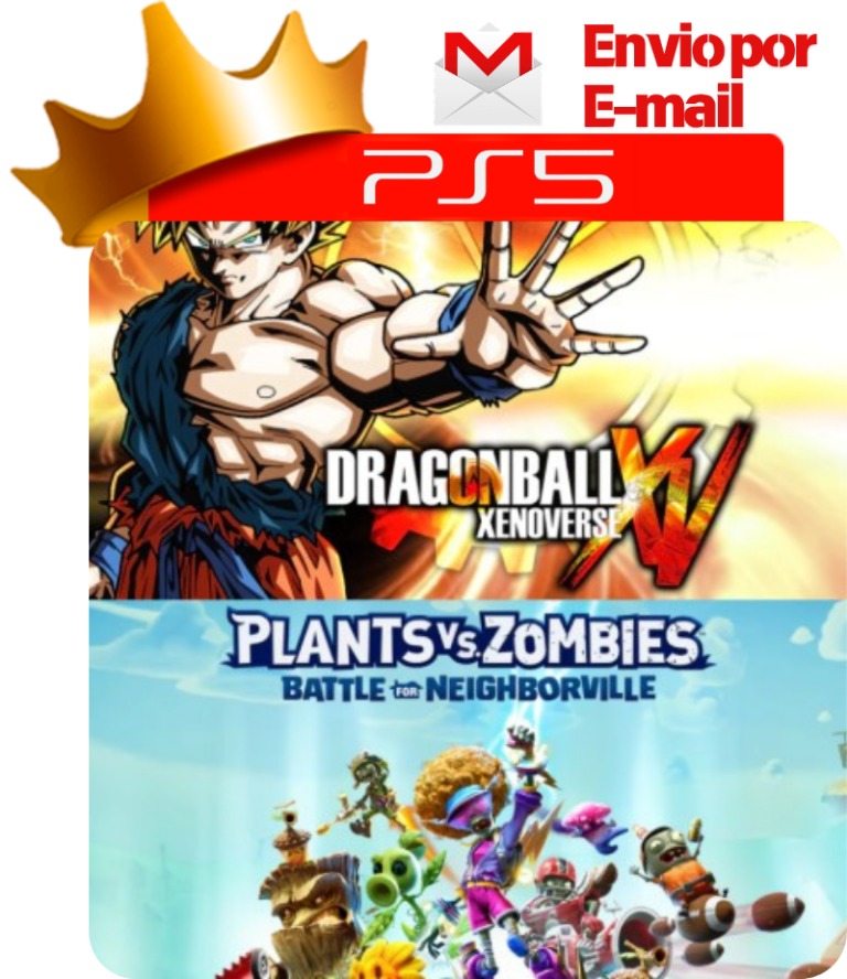 Dragon Ball Xenoverse + Plants vs Zombies Neighborville para PS5 - O Rei dos Games