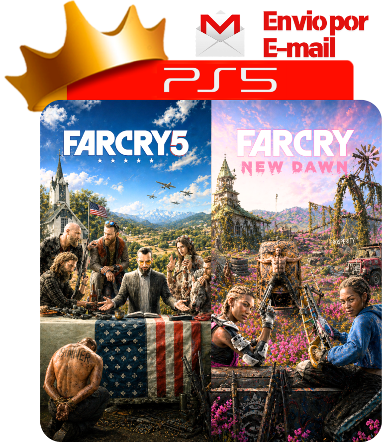 Far Cry 5 + Far Cry New Dawn para PS5 - O Rei dos Games