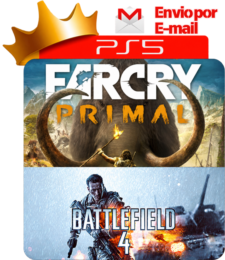 Far Cry Primal + Battlefield 4 para PS5 - O Rei dos Games