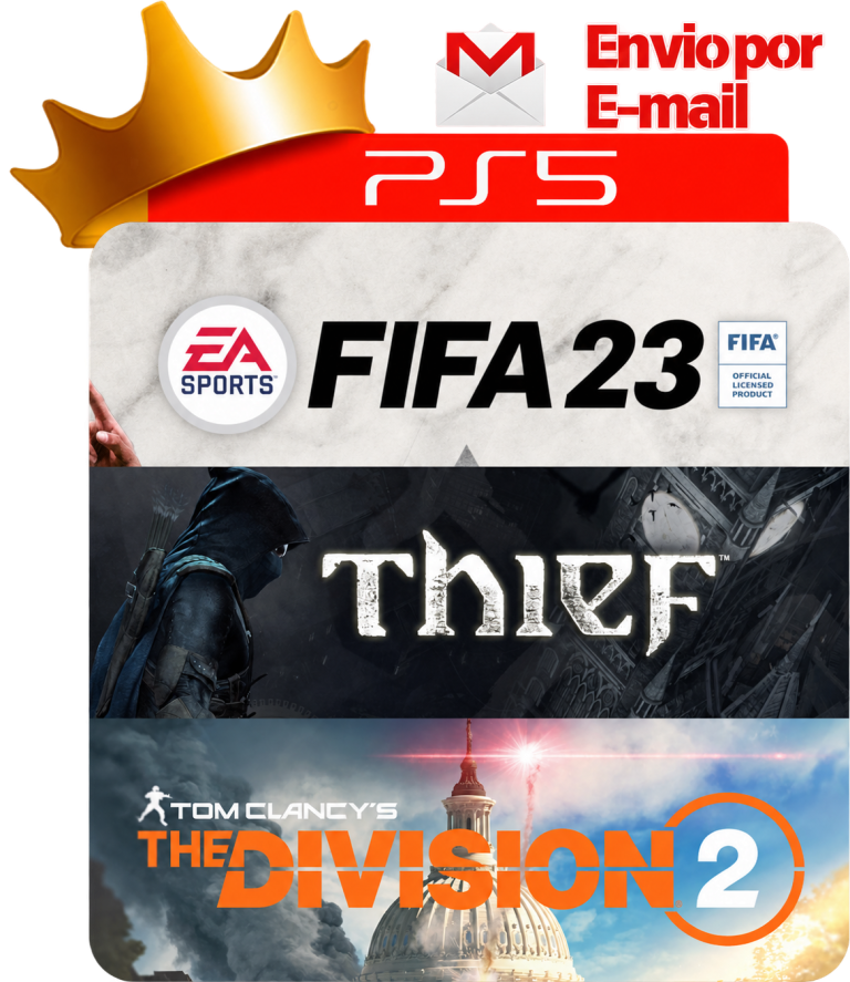 FIFA 23 + Thief + The Division 2 para PS5 - O Rei dos Games