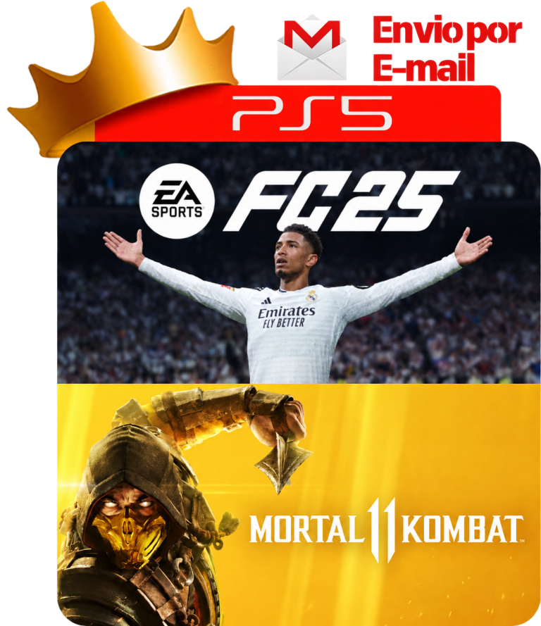 EA Sports FC 25 + Mortal Kombat 11 para PS5 - O Rei dos Games