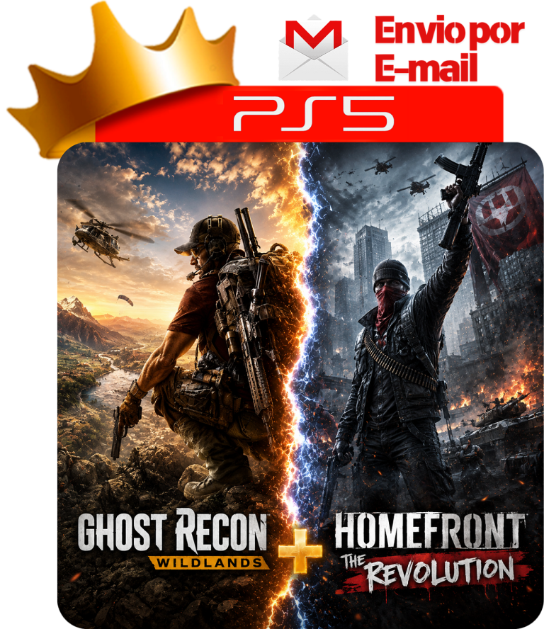 Ghost Recon Wildlands + Homefront The Revolution para PS5 - O Rei dos Games