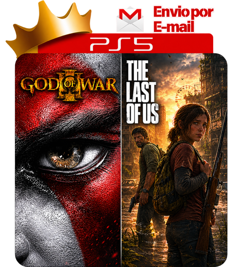 God of War 3 Remastered + The Last of Us Remastered para PS5 - O Rei dos Games