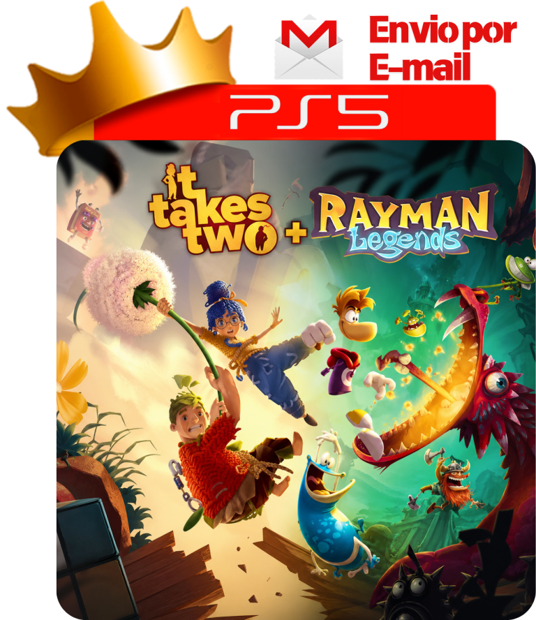 It Takes Two + Rayman Legends para PS5 - O Rei dos Games