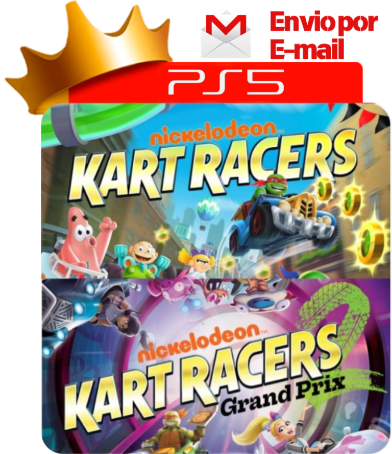 Nickelodeon Kart Racers + Nickelodeon Kart Racers 2 para PS5 - O Rei dos Games