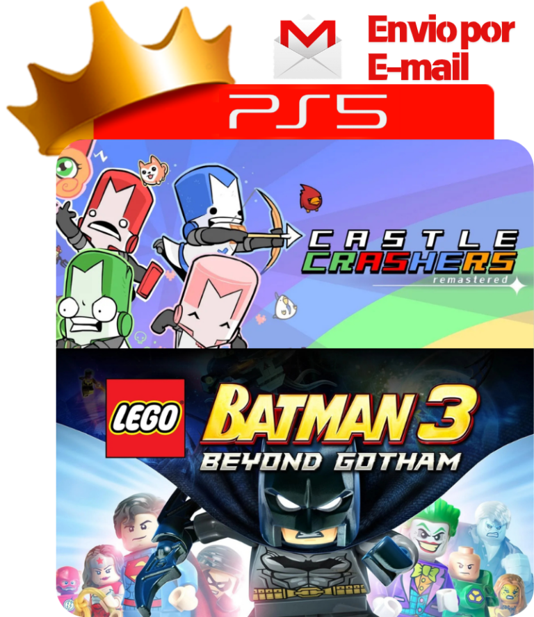 LEGO Batman 3 Beyond Gotham + Castle Crashers Remastered para PS5 - O Rei dos Games
