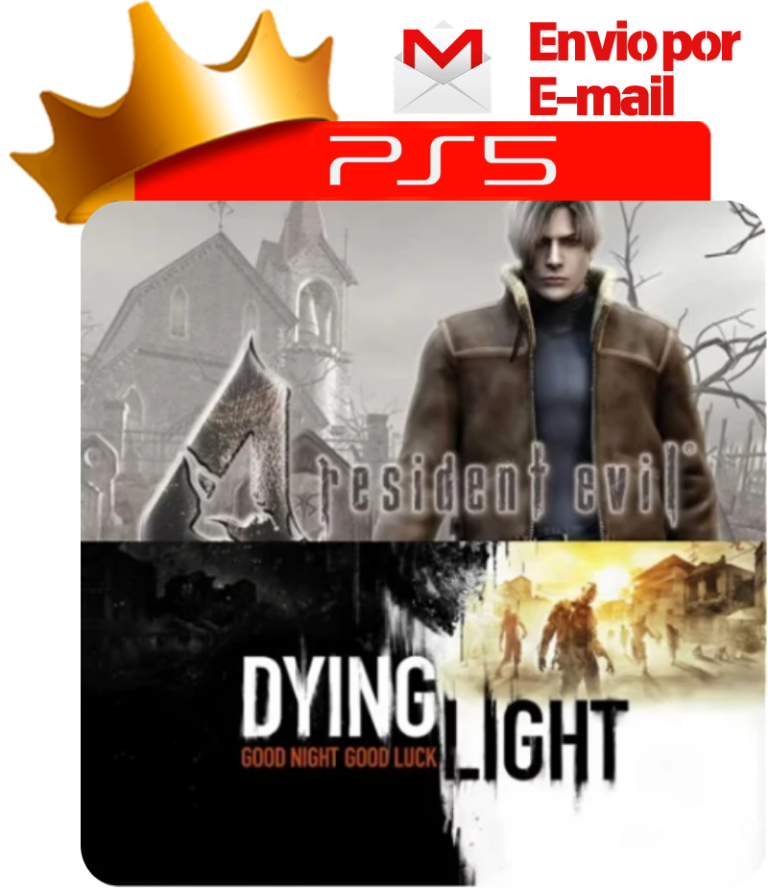 Resident Evil 4 + Dying Light para PS5 - O Rei dos Games