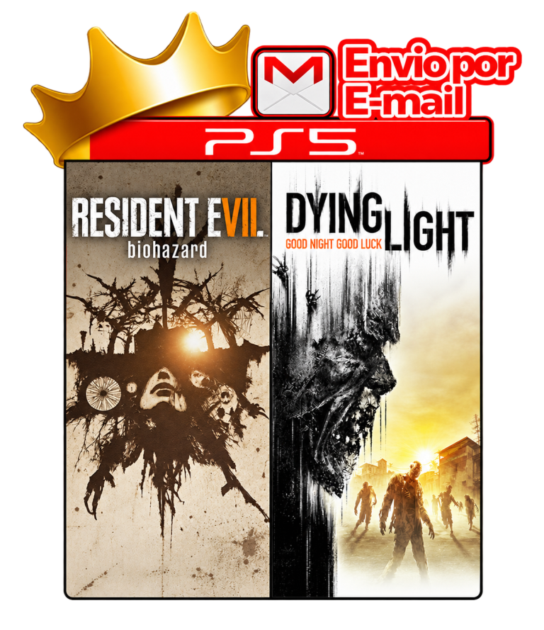 Resident Evil 7 + Dying Light para PS5 - O Rei dos Games