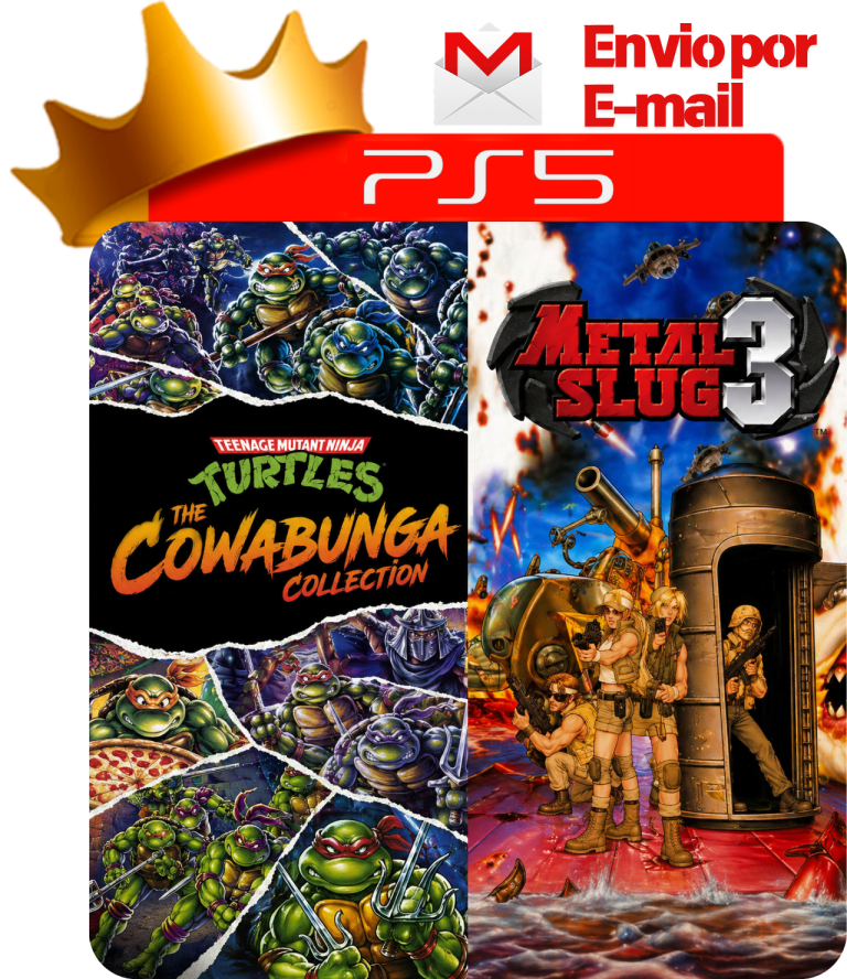 Teenage Mutant Ninja Turtles The Cowabunga Collection + Metal Slug 3 para PS5 - O Rei dos Games